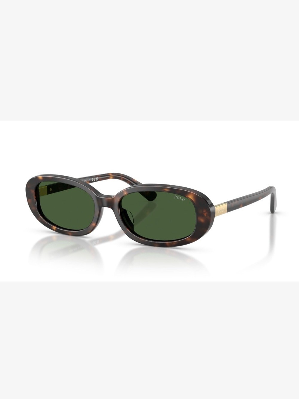 RL POLO OVAL SUNGLASSES - TORTOISE